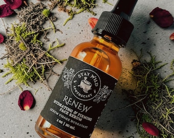 Renew Anti-Aging, Hydrating, and Firming Face Serum | Organic Herbal Facial Oil