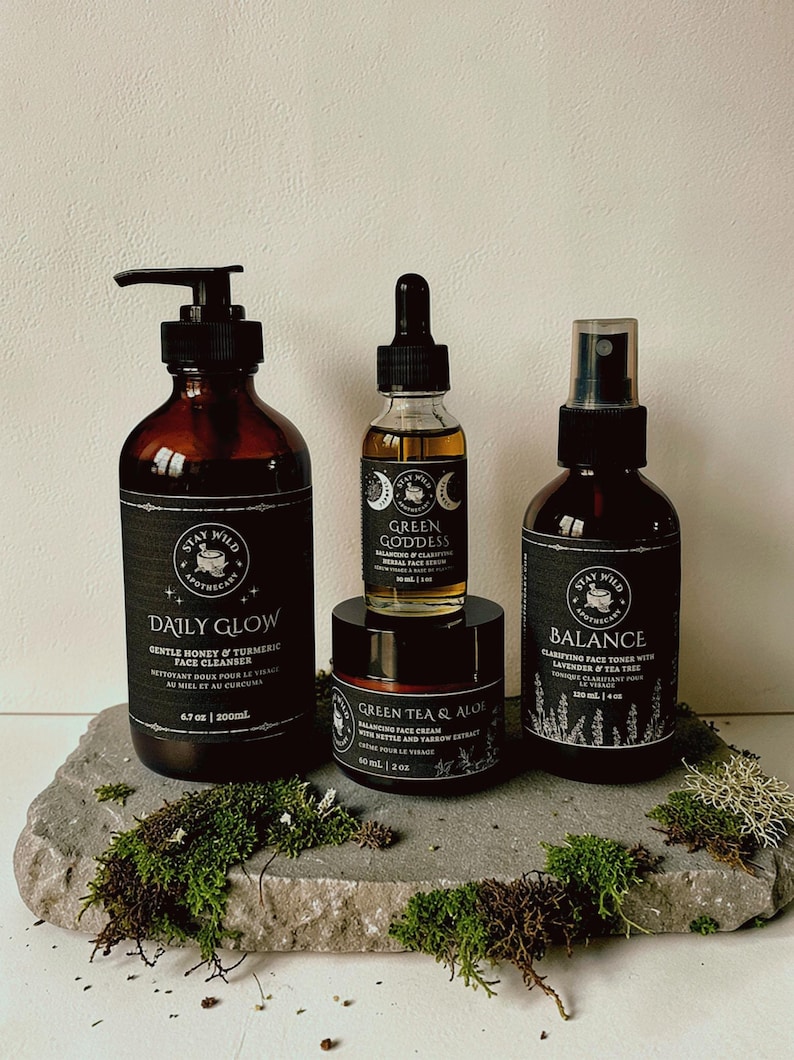 Green Goddess Organic Face Serum | Herbal Infusion for Sensitive Skin image 2
