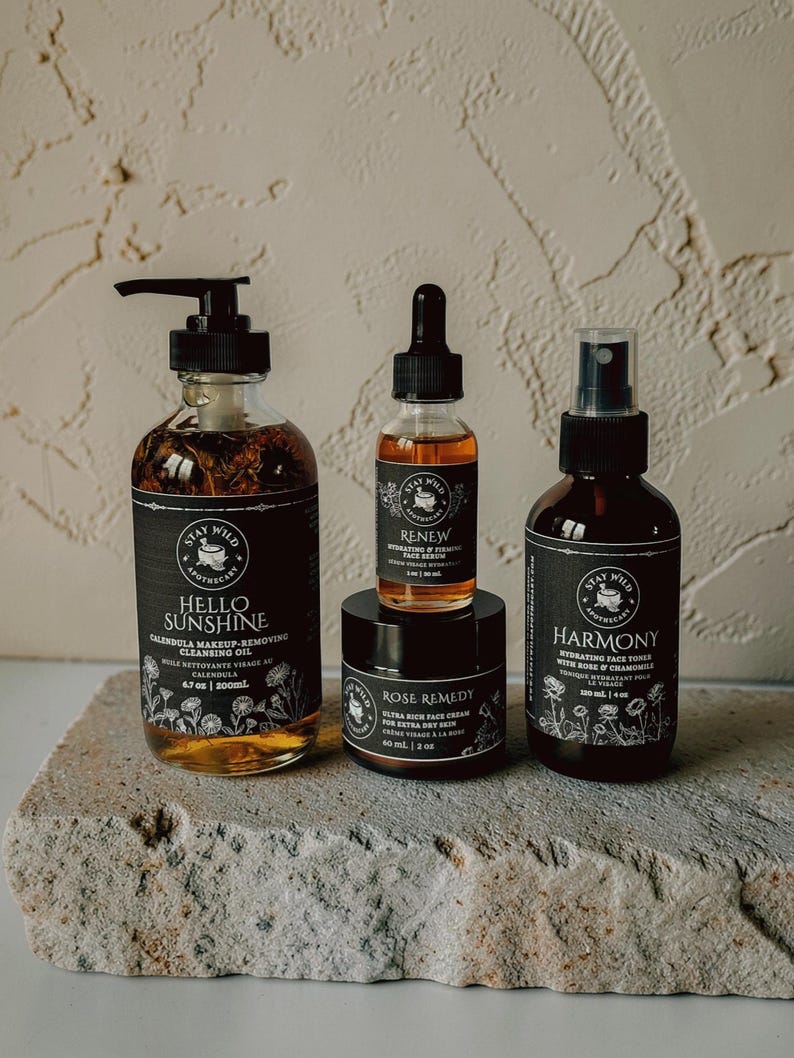 Renew Anti-Aging, Hydrating, and Firming Face Serum | Organic Herbal Facial Oil afbeelding 2