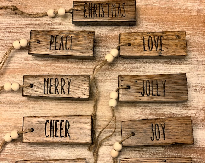 Personalized Christmas Ornaments - Handcrafted From Whiskey Staves