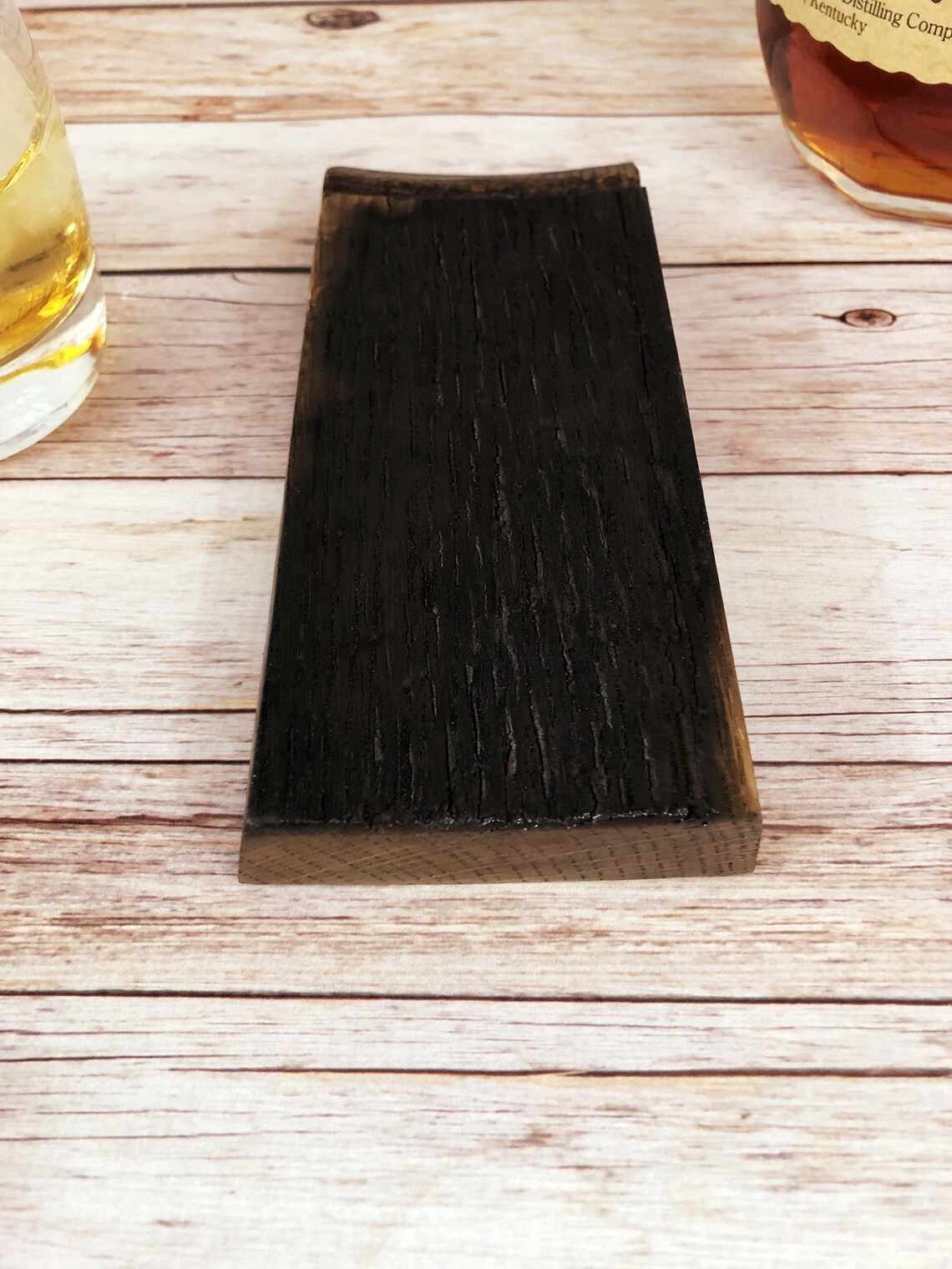 Coaster Carrying Rocksa Rocks Glass With Handcrafted Coaster Made From Reclaimed Whiskey Barrel ...