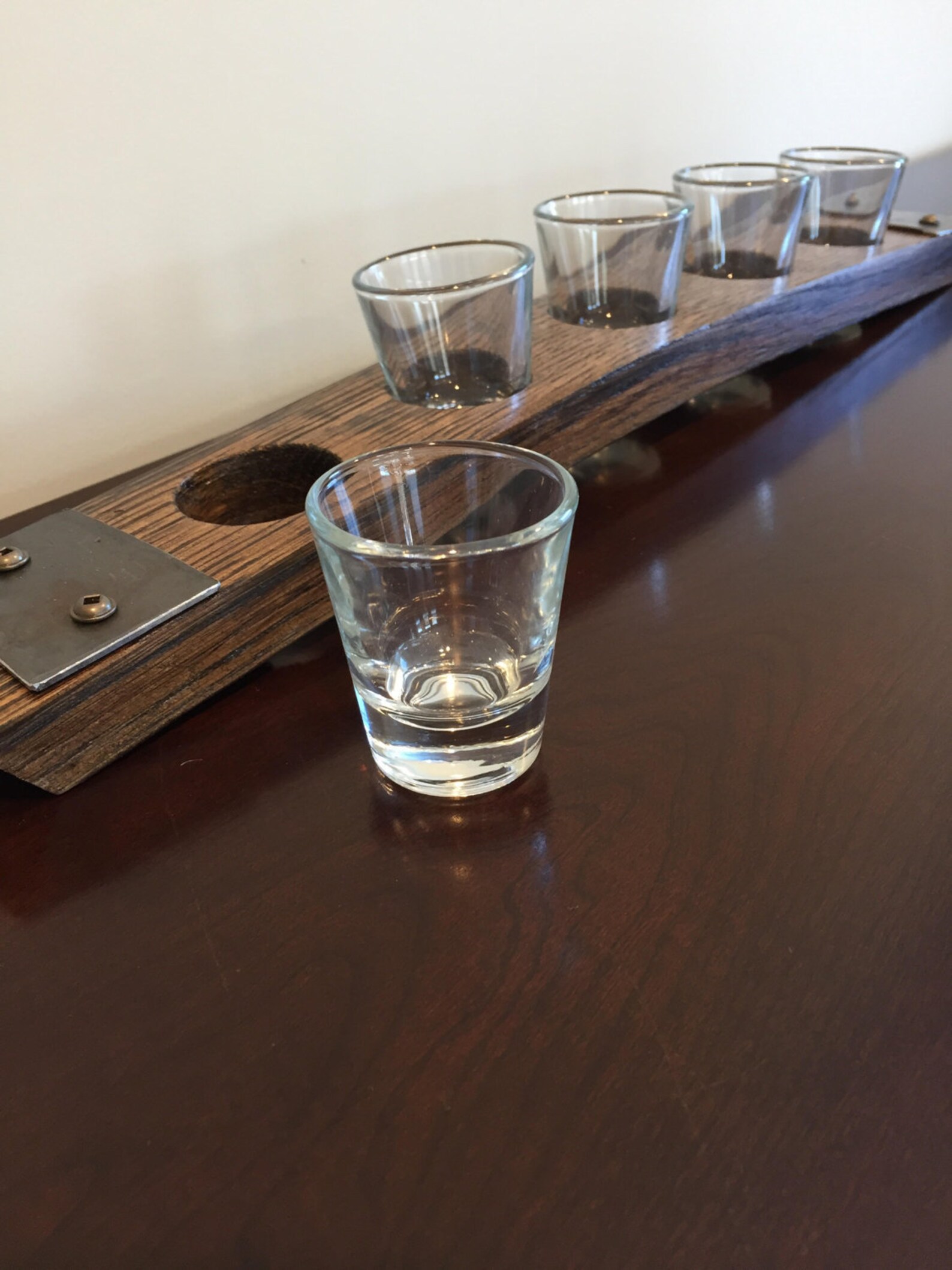 Shot Glass Flight Tray Made From Reclaimed Whiskey Bourbon Etsy