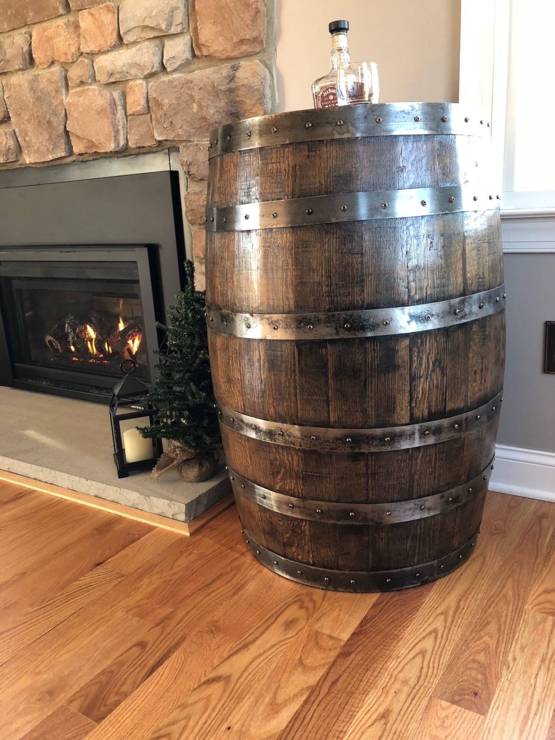 Authentic Whiskey Barrel - Rustic Decor - Etsy
