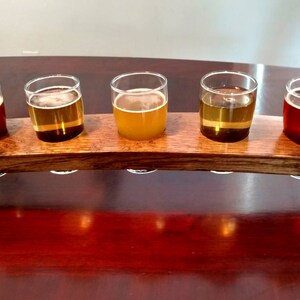 Perfect Groomsman Gift Whiskey Stave beer flights and Shot Glass Flights image 3
