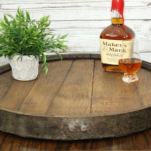 Whiskey / Bourbon Barrel Lazy Susan