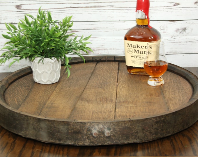 Whiskey / Bourbon Barrel Lazy Susan