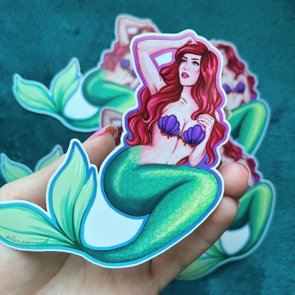 Ariel Cosplay Sticker Decal