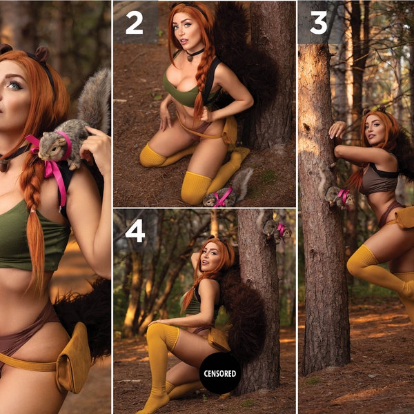 Squirrel girl boudoir cosplay print - 8.5x11