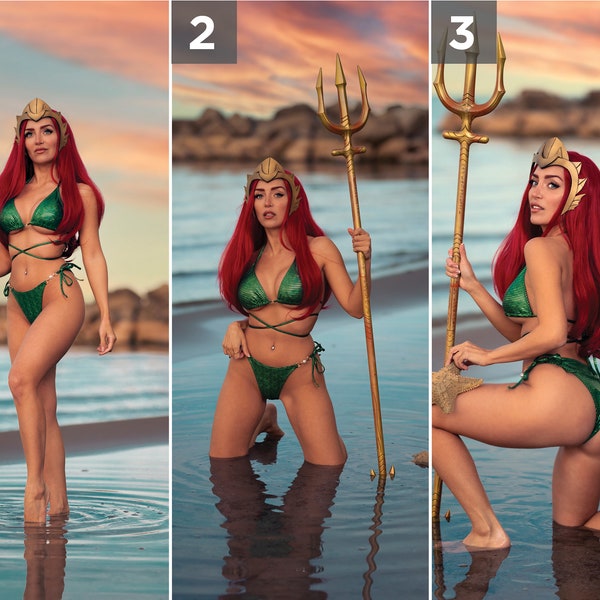 Mera Bikini cosplay print - 8.5x11