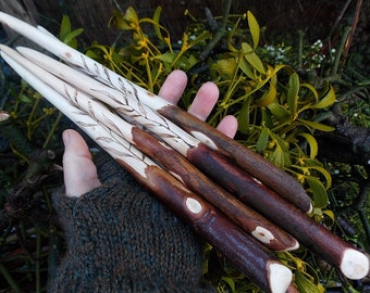 Willow wand from Avalon for traditional witchcraft, wicca, druid, pagan.