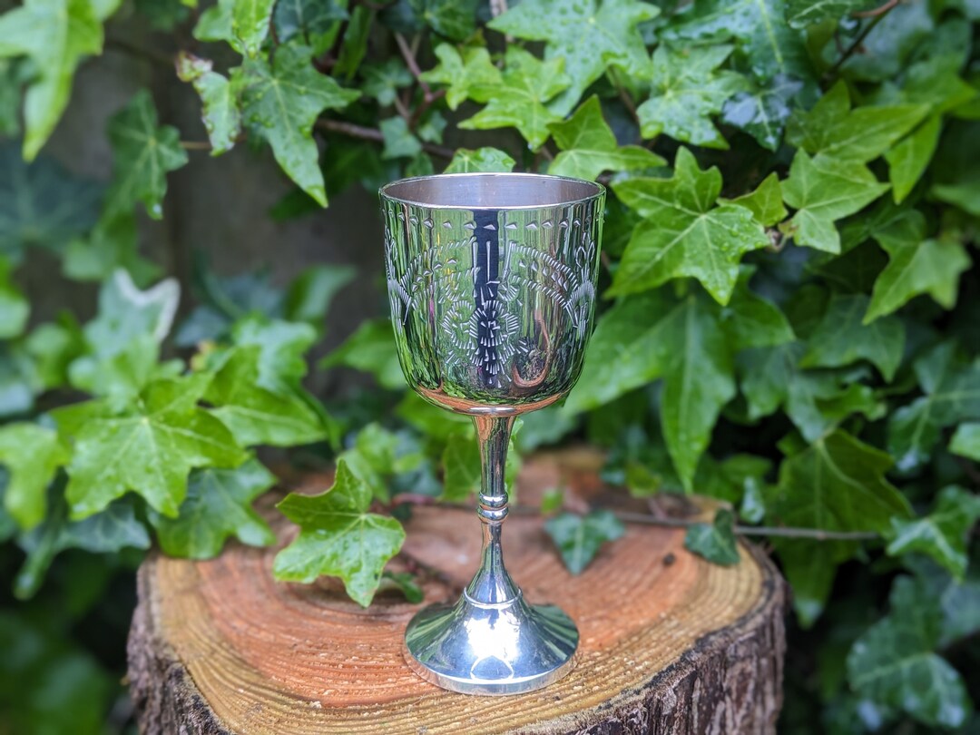 Sterling Silver Chalice Well Ring - Avalon Symbol - Wiccan Jewelry Sizes 4-15