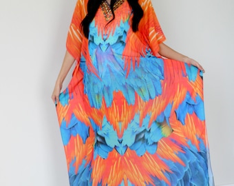 Hawaiian Mumu Dress Plus Size Caftan Boho Abaya Beach Cover Up Maxi Kaftan Indian Dress Summer Clothing Floral Mumus for Women oversized
