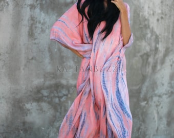 kaftan maxi dress, Kaftan, Pink Caftan For Women, Plus Size Caftan, Plus Size Clothing, Maxi Dress, Oversized Kaftan, Loose Resort Wear