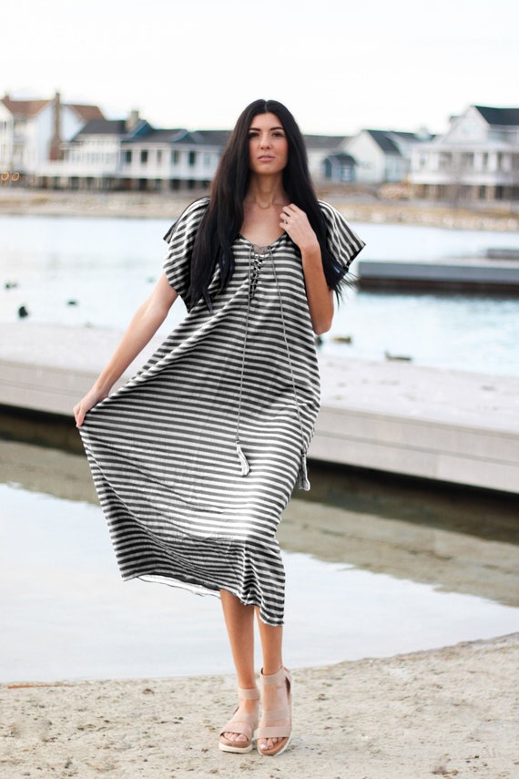 Loose Fit Dress House Clothing Plus Size Dress Loungewear Women Kaftan Oversized Dress Floral Maxi Dress Stay Home Bohemian Clothing