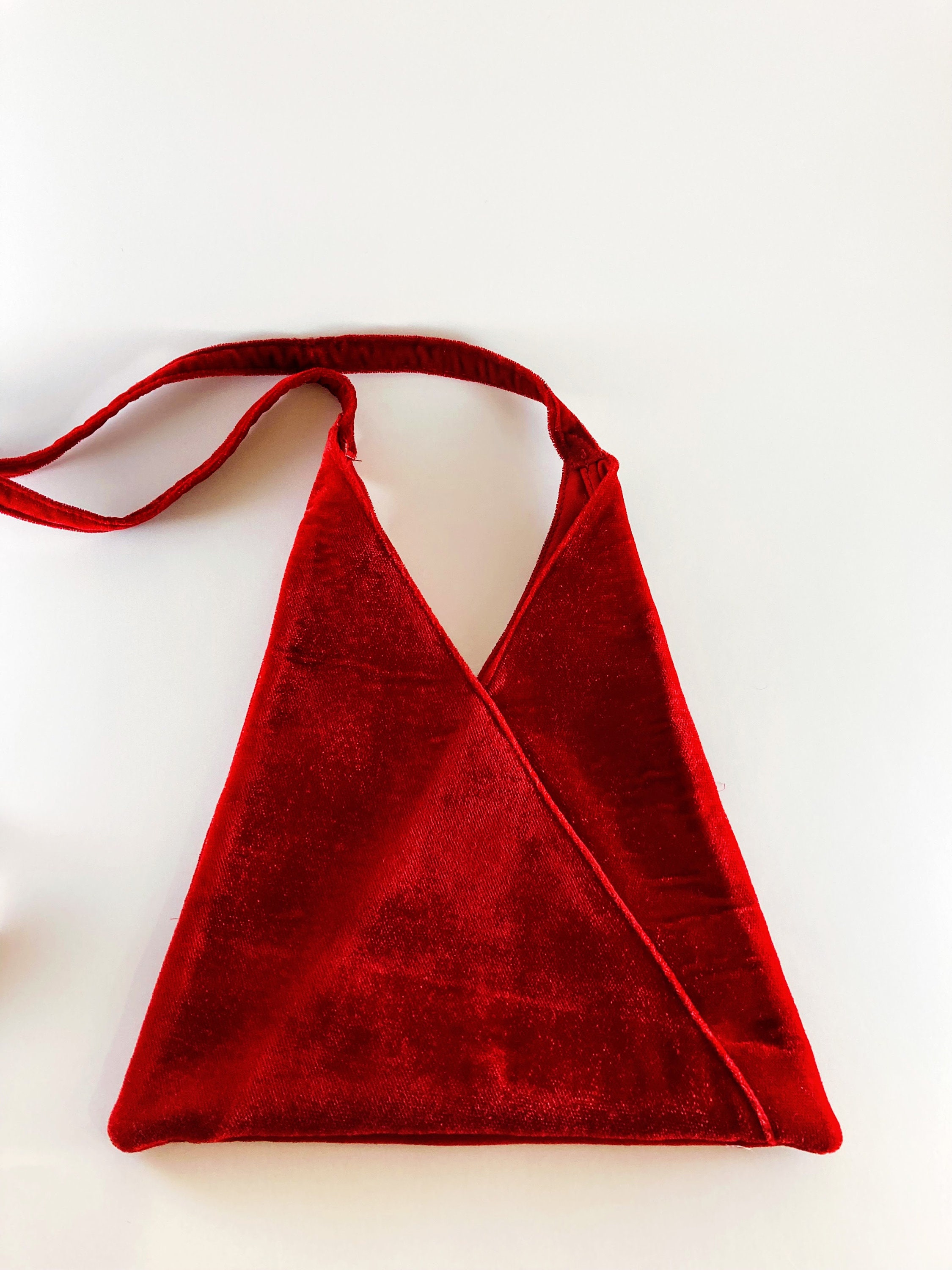 Velvet crossbody bag Twinset Red in Velvet - 28000050