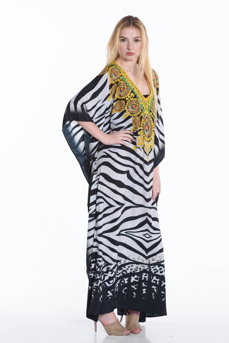 Kaftan Maxi Dress African Caftan Plus Size Kaftans Zebra | Etsy