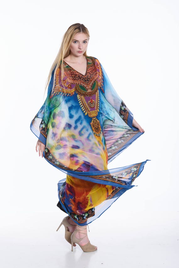 orange and blue lehenga choli