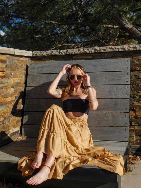 Glamorous tiered maxi clearance skirt