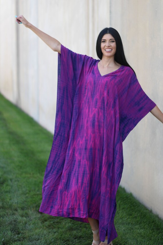 Tie Dye Kaftan Dress Women Abaya Dress Cotton Caftan For Etsy
