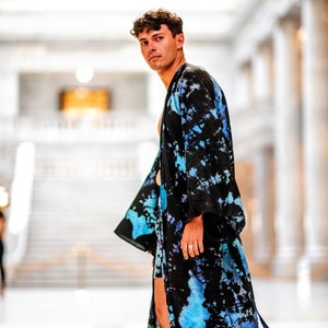 Boyfriend robe, Mens Japanese Kimono Robe, Mens Robe, Loungewear For Men,Kimono Duster Robe , Groomsmen Robe, getting ready robes for men