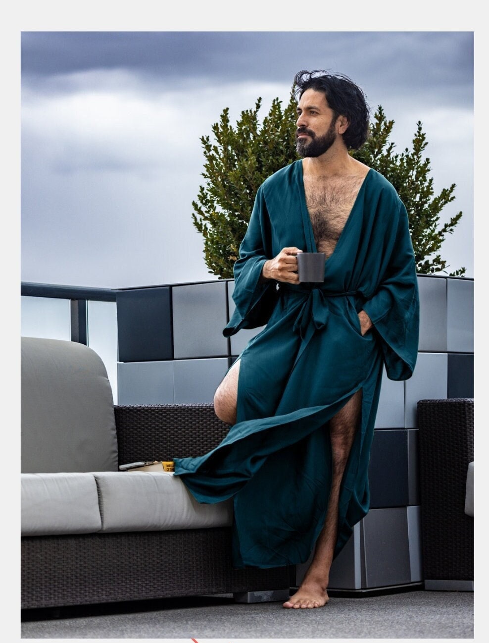Mens kaftan shop dressing gown