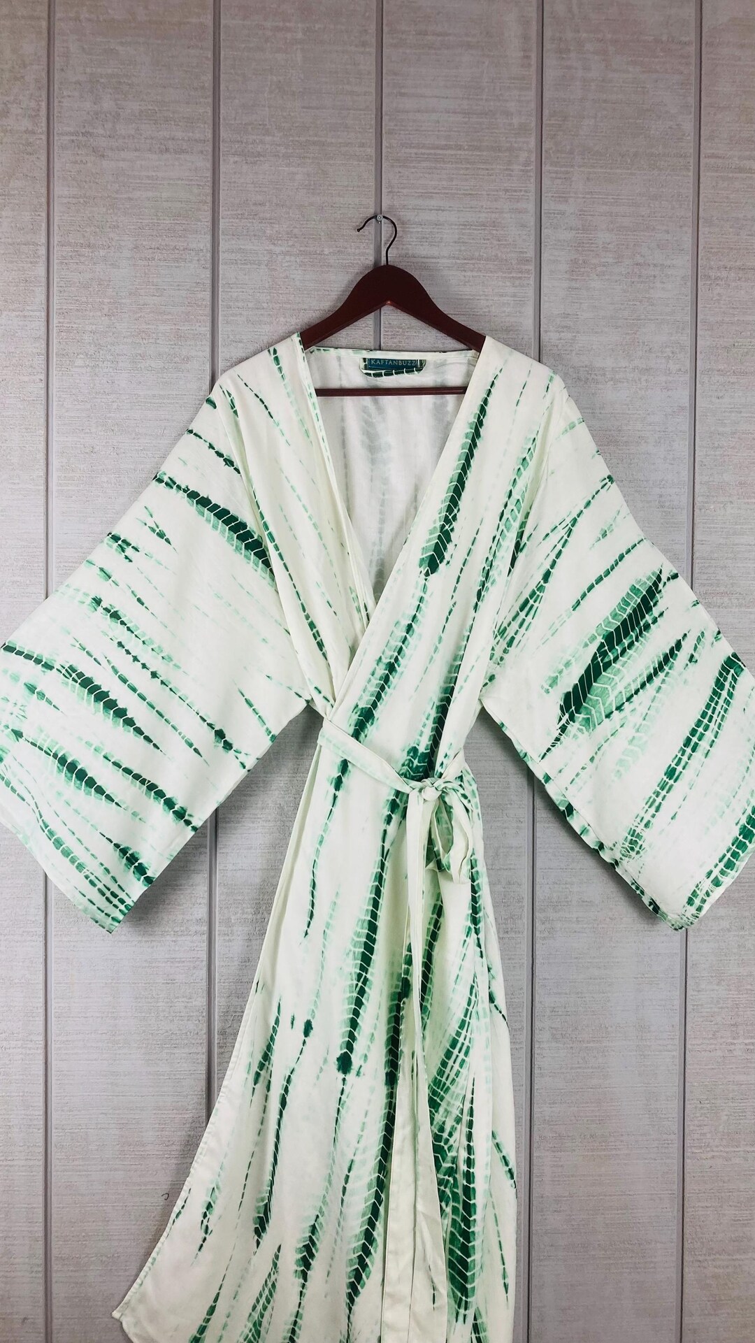 Flower Robe For Men Hand-dyed Men's Robe, Lounge Robe, Tie Dyed Bath Robe for Men, Caftan ...