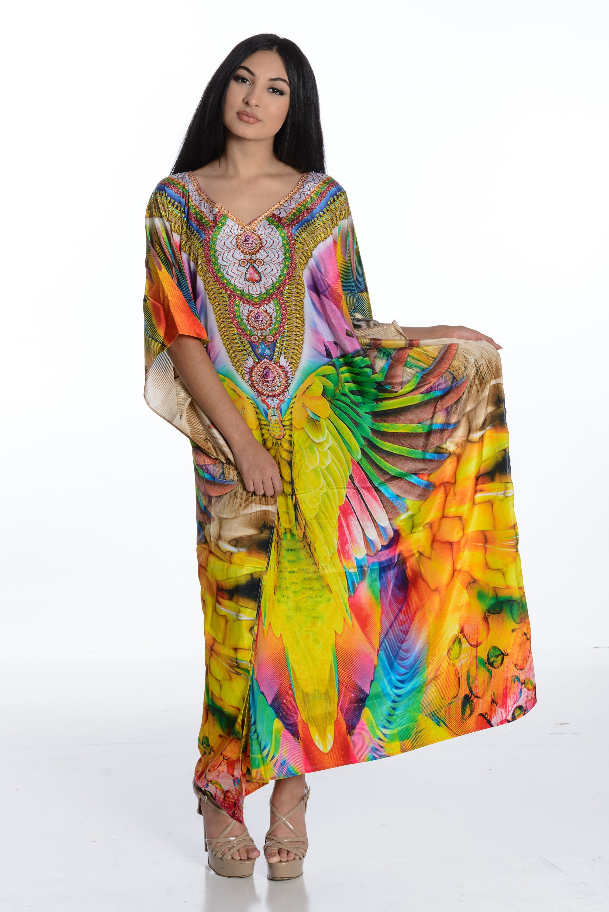 rainbow caftan