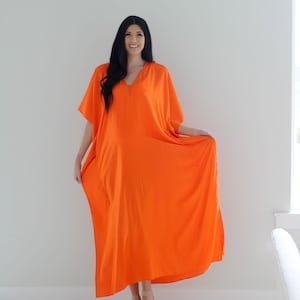 Burnt Orange Maternity Gown - Etsy