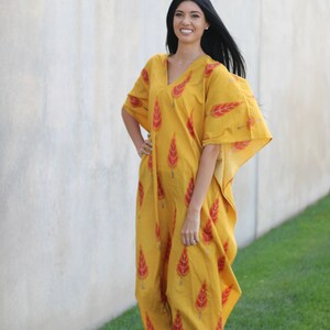Mustard Yellow Kaftan & Pant Set