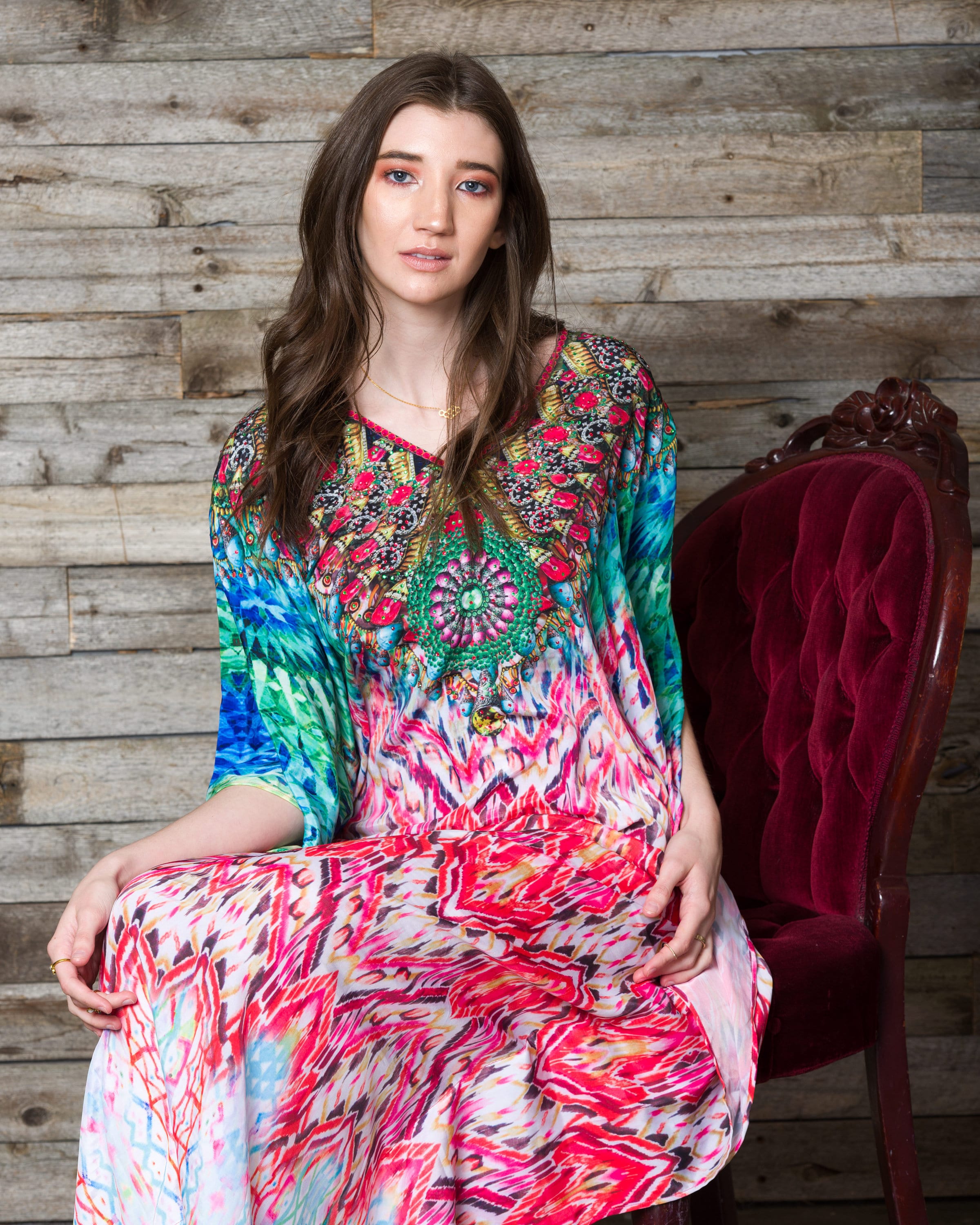 colorful maxi dress plus size