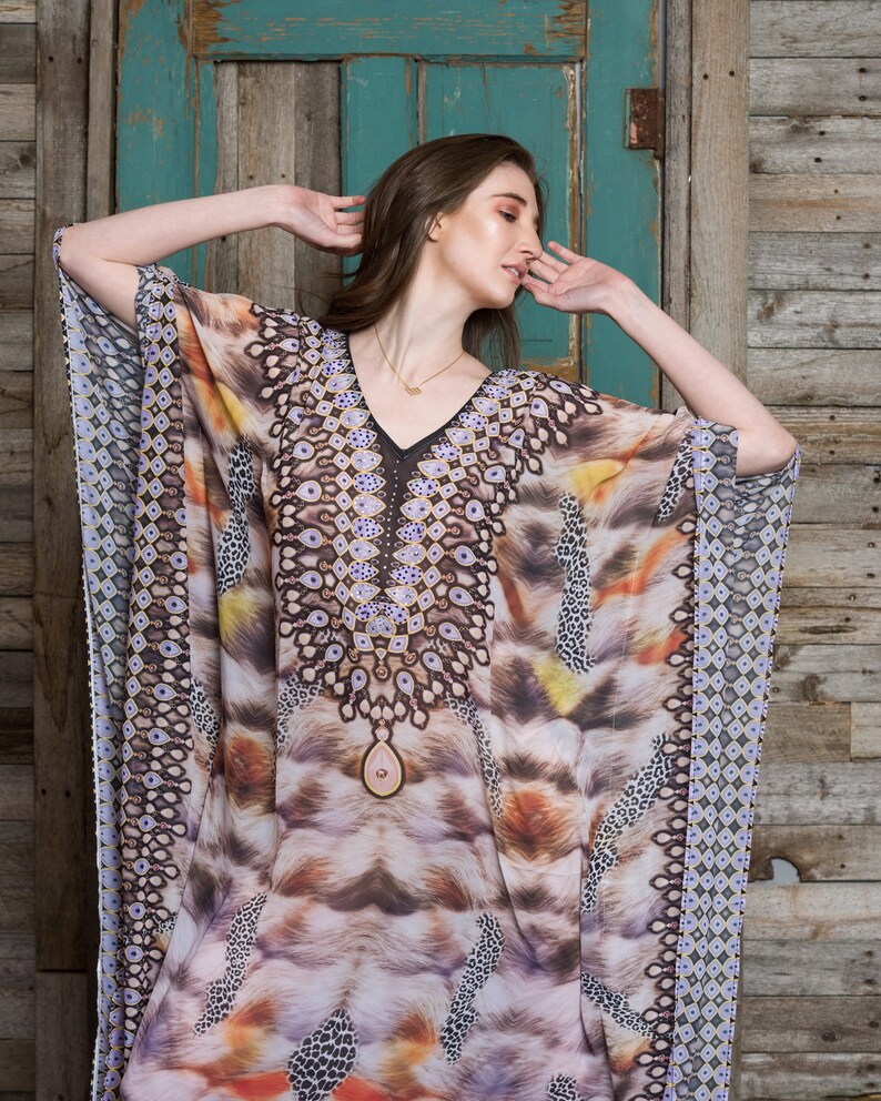 plus size long kaftans