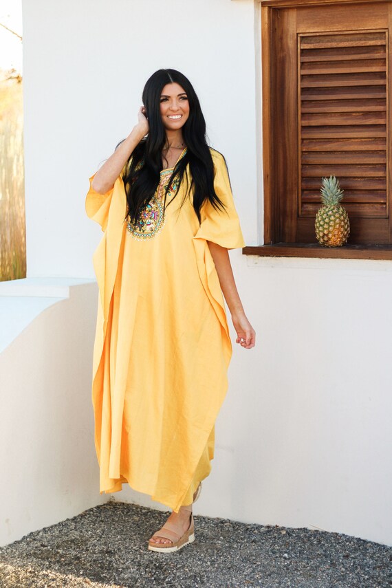 organic cotton caftan