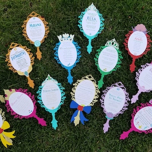 Princess Mirror Invitations: tags, birthday, princess, sweet 16, baby shower, invitations