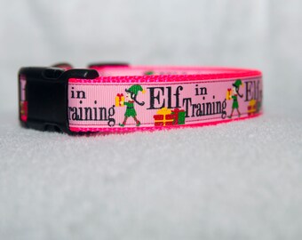 Elf in Training 1" Dog Collar