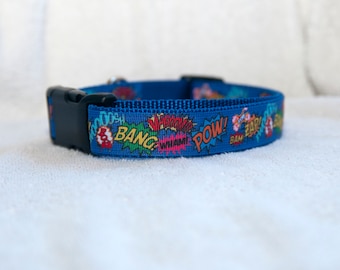 Super Hero 1" Dog Collar