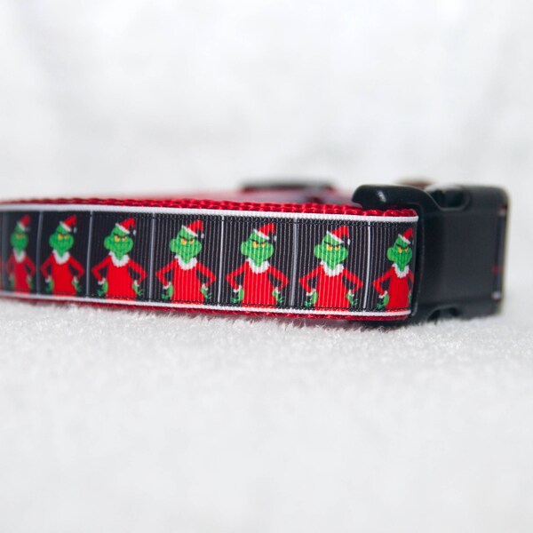 Mean One Christmas 1" Dog Collar