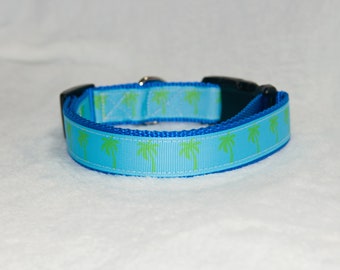 Palm Tree 1" Dog Collar
