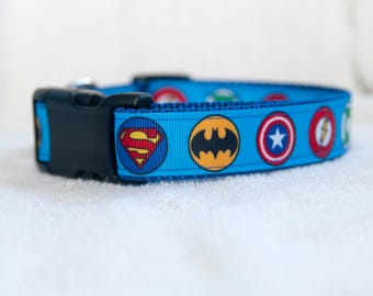 Super Hero 1" Dog Collar