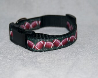 Football 1" Dog Collar