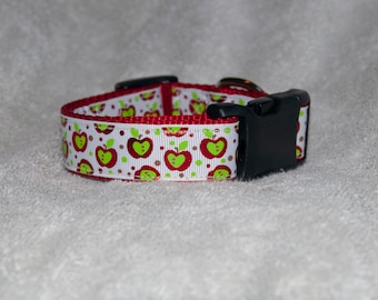 Apple 1" Dog Collar