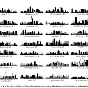 Personalized, Engraved Cutting Board with Modern City Skyline Design for Housewarming or Wedding Gift 050 image 6