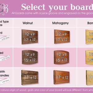 Personalized, Engraved Cutting Board with Classic Monogram Design for Wedding or Anniversary Gift 015 image 5