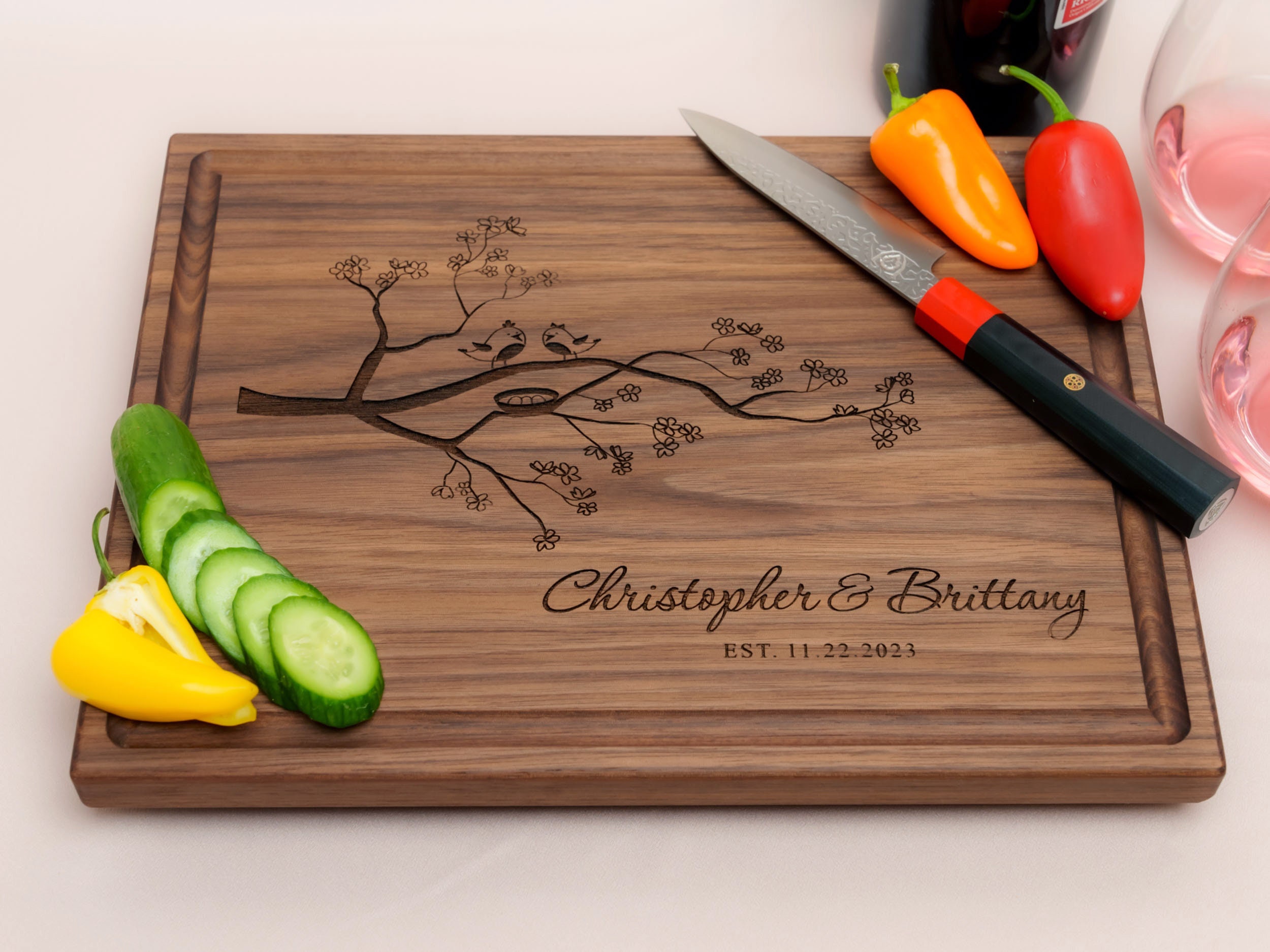 Small Cutting Board with Engraving – Berry Designs