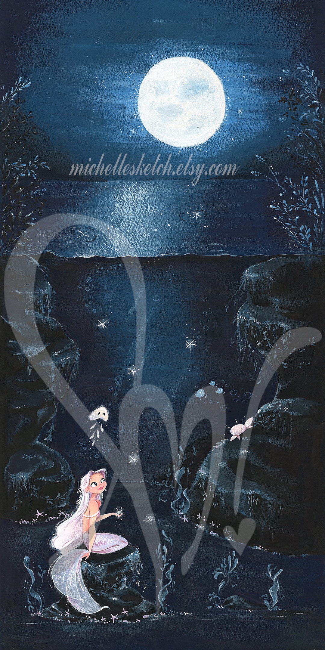 Full Moon Limited Edition Large Fine Art Print - Etsy