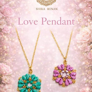 Beaded Love Pendant Tutorial - Digital PDF Guide