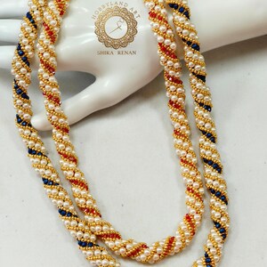 Tutorial de abalorios para collar Coral Garden: Patrón de joyería en espiral (Patrón en PDF)