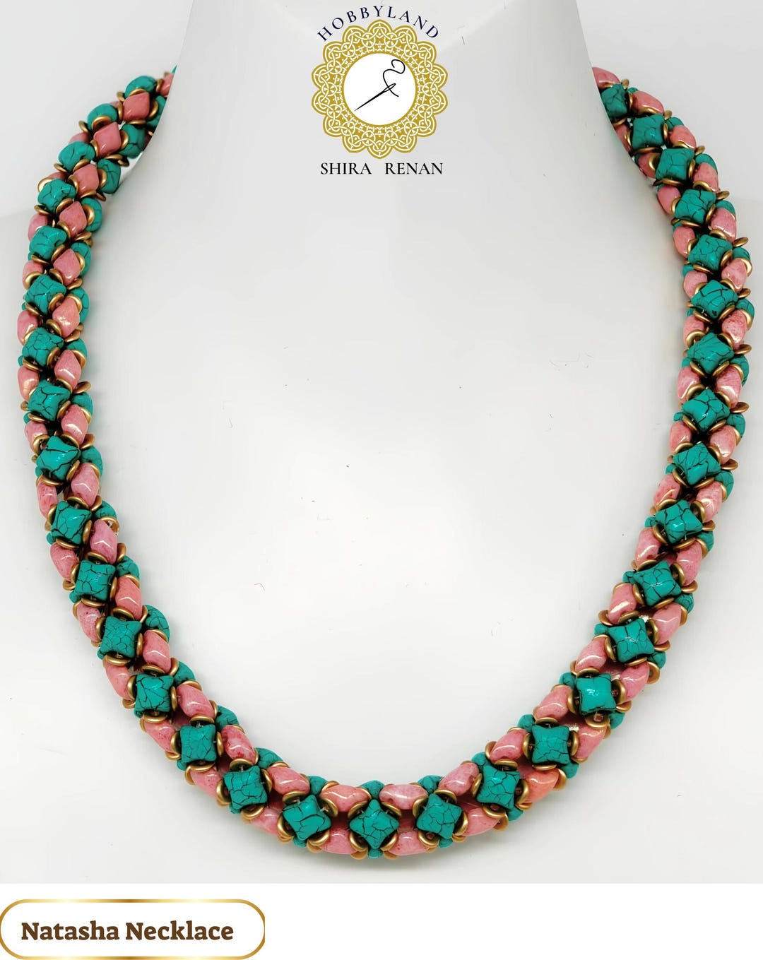 Natasha Necklace Beading Tutorial PDF - DIY Bead Weaving Pattern With ...
