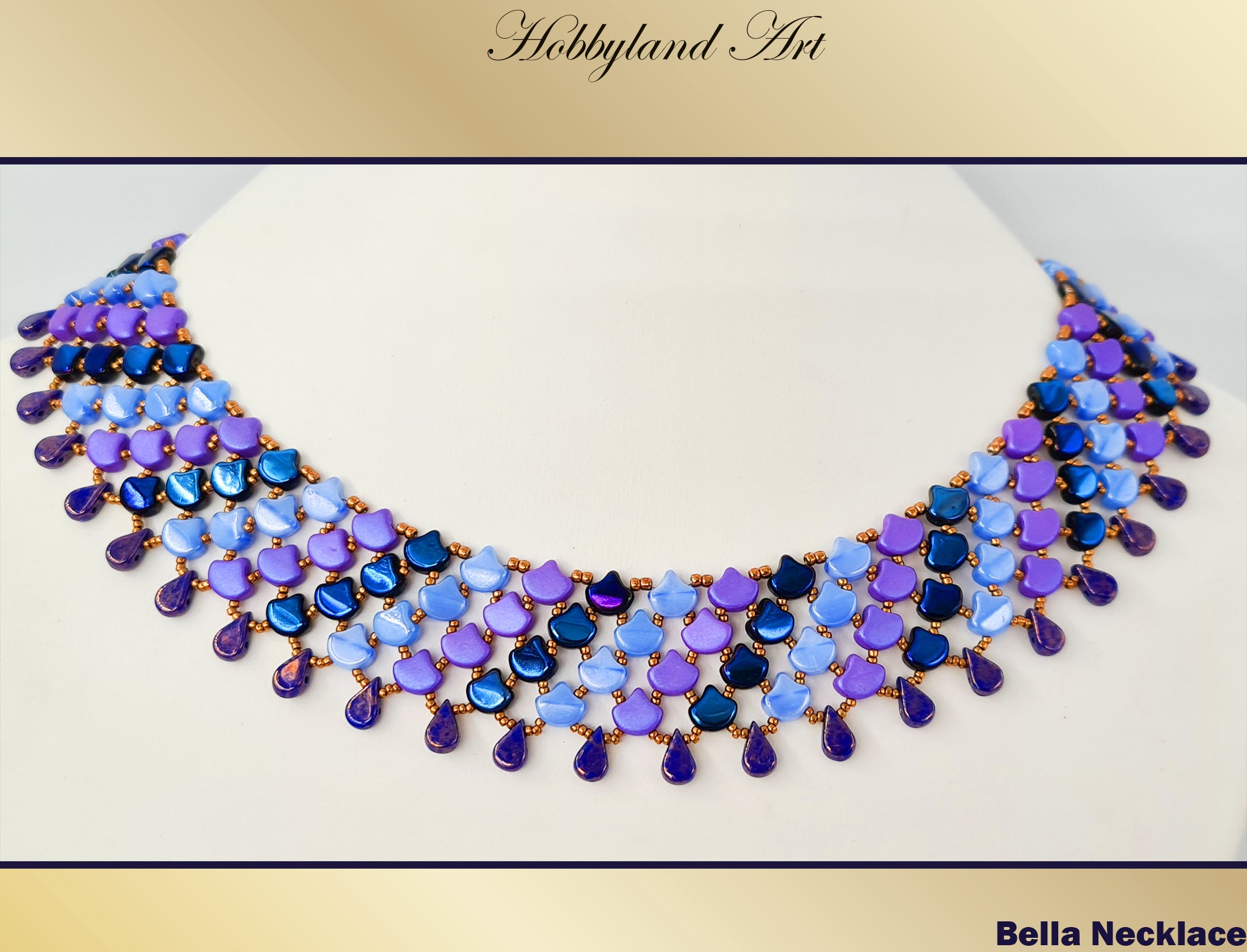 Bella Necklace-kit & Tutorial-ginko Beadsseed Beadamos 