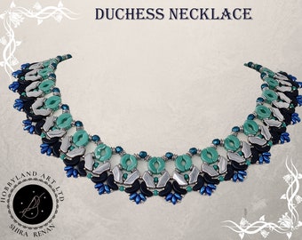 NASZYJNIK DUCHESS - samouczek nawlekania koralików - koraliki nasienne, Fire Polish, koraliki Arcos Par Puca, koraliki Delos, Superduo - samouczek nawlekania koralików w formacie PDF - hobbyland