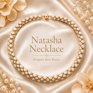 Natasha Necklace Beading Tutorial PDF – Shira Renan DIY Gemduo, WibeDuo Bead Weaving Pattern